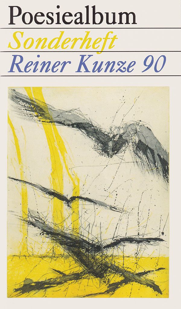Cover des Sonderhefts „Reiner Kunze 90“ der Reihe "Poesiealbum"